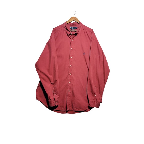Ralph Lauren Other - Ralph Lauren Men's 3XLT Red Button‎ Down Long Sleeve Shirt Classic Fit